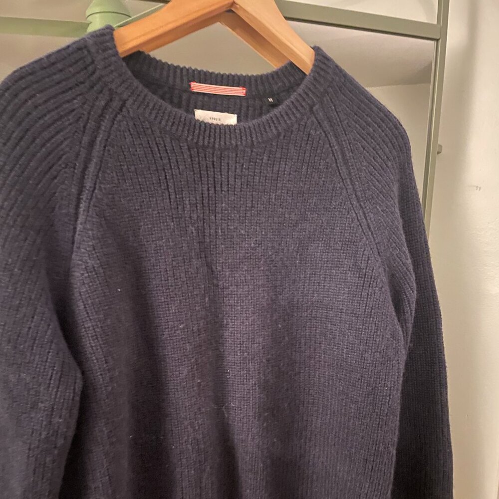 Apolis Alpaca Crew Neck Sweater – Navy – Men’s Medium